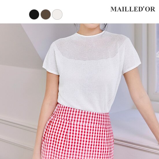 [홈쇼핑인기]마예도르 홀가먼트 시스루 니트 1종