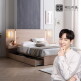 [금성침대 X 베드리움][롯데 단독][베드리움] 앰비언트 LED 호텔침대 Q + 독립 매트리스