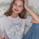[논로컬](논로컬 X 이하여백) Lily Hand Drawing T-shirt_2colors (N25RETS004)
