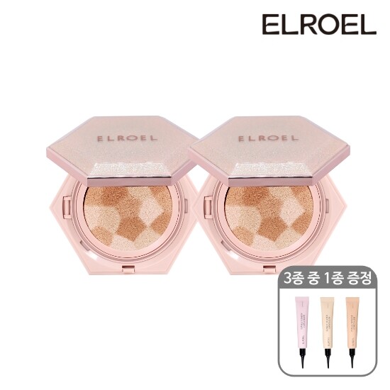 [엘로엘(화장품)][엘로엘] 블렌딩 콤팩트 쿠션(기본) 1+1+컨실러 1종
