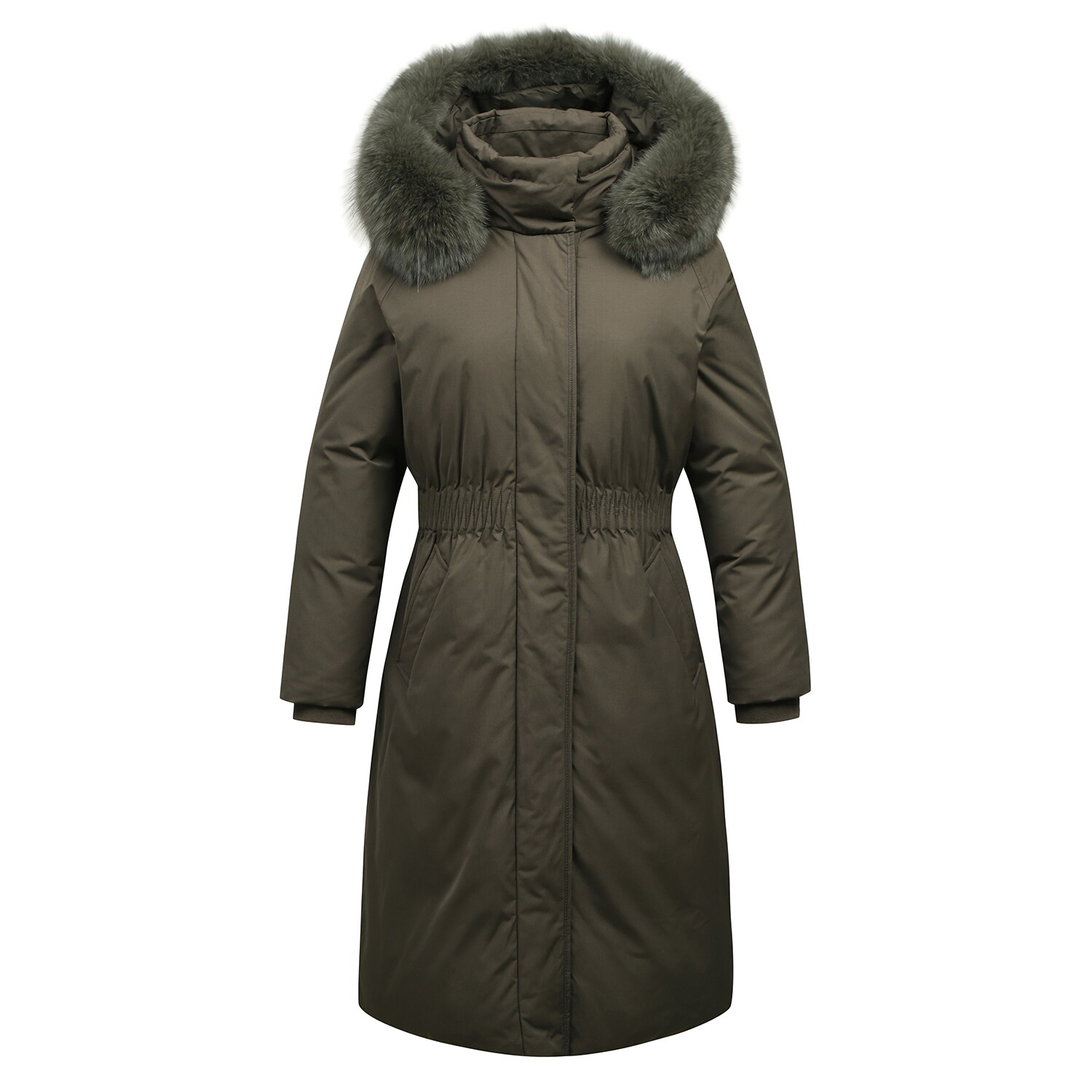 상세참조 링스골프(아울렛) 여성 타운 긴기장 코트 덕 다운점퍼(L21D4JA153_KH)