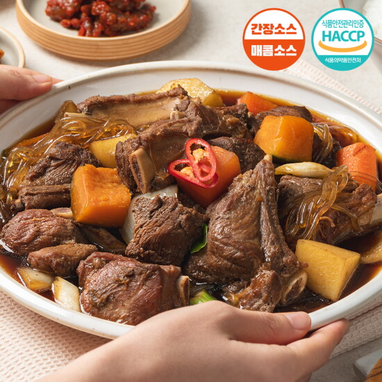 [기타][소셜비팩트]100% 국내산 무항생제돈 돼지갈비찜 밀키트 2~3인분 800g x 3세트 (해피허브메타)