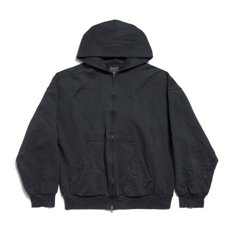 BALENCIAGA 발렌시아가 발렌시아가 플립드 지퍼 캥거루 포켓 스웨트셔츠 803264 TSVU71750
