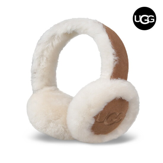 [UGG]어그 UGG 쉽스킨 자수로고 이어머프 귀마개 양모 귀도리 20955-CHE