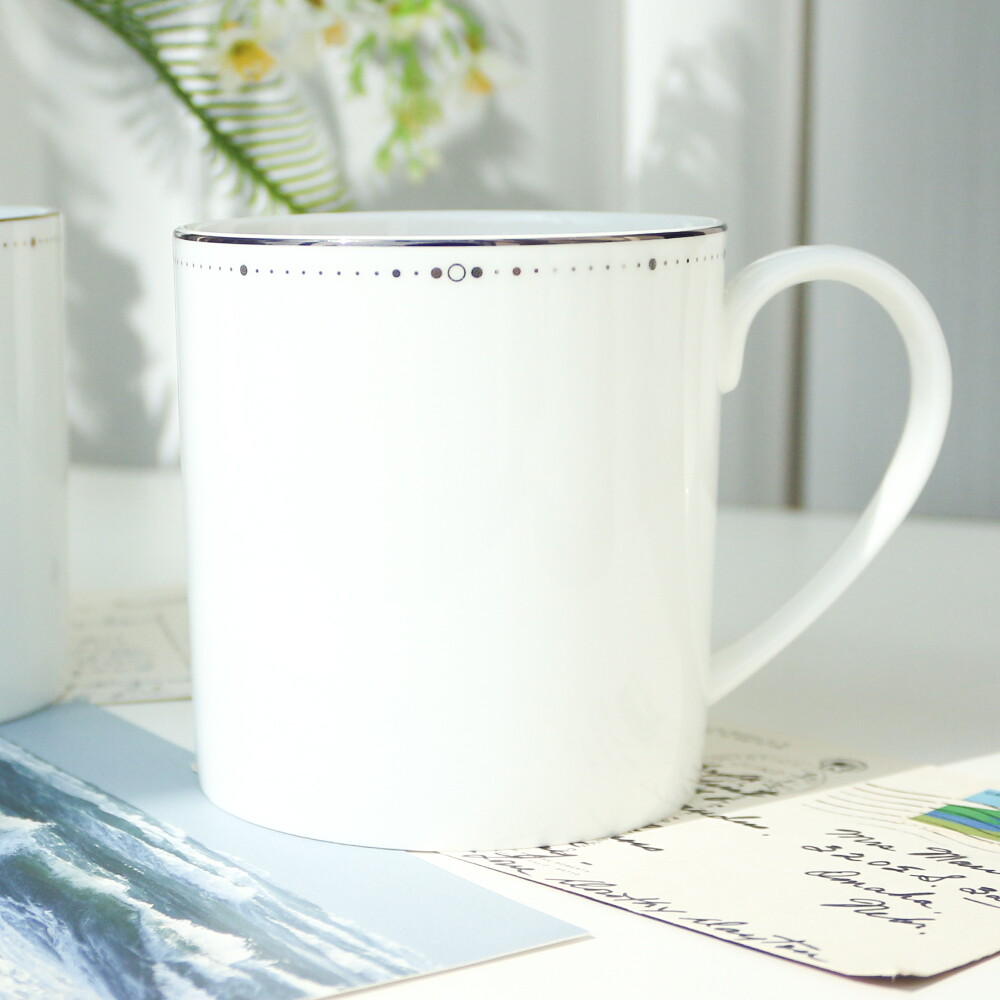 한국도자기 본차이나 플래티늄위시스 머그 2인세트 2P 350ml