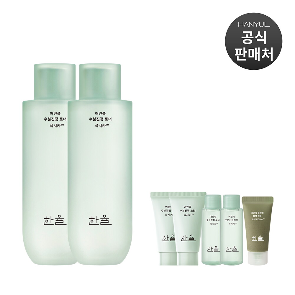 (주)아모레퍼시픽 한율 [브랜드위크]한율 어린쑥 수분진정 토너 150ml x 2개