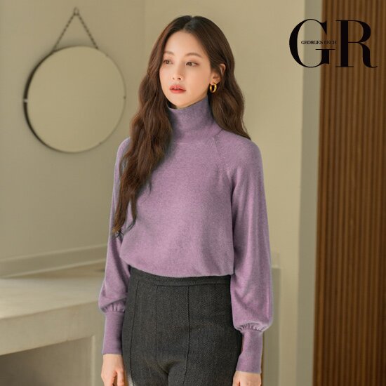 조르쥬 레쉬 캐시미어 실크 블렌디드 판초 터틀 니트 3종