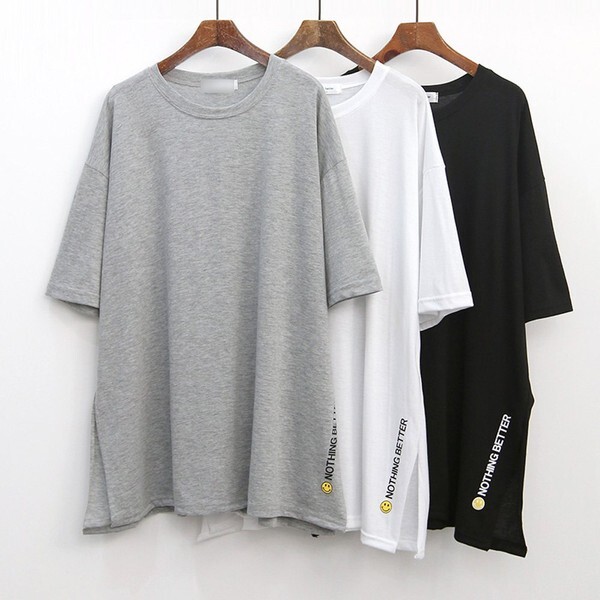 시드마켓 [하프클럽/시드마켓]빅사이즈여성의류  G929L305 오버핏스마일반팔티 NO 여자 큰옷