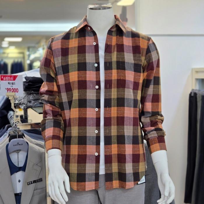 서광모드 서광모드 세이브존07 딱!가을느낌 신제품 선염체크 면 남방 영해보이면서 코디하기좋아요^^ SSCC