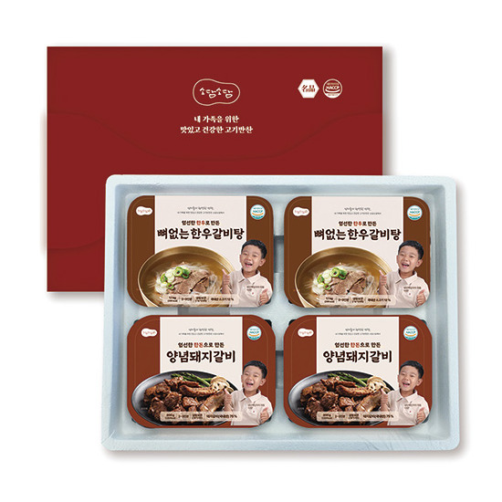 [소담소담](소담소담) 2026 설 4구 선물세트 (갈비탕2팩+돼지갈비2팩)