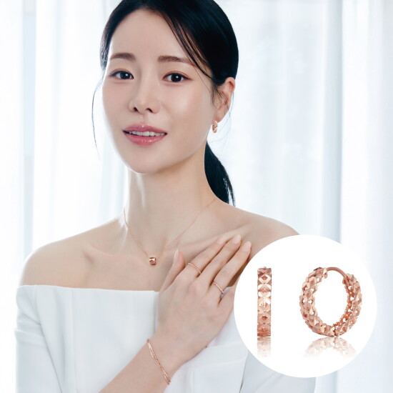 [로제도르(주얼리)][빠른배송] 글리츠(M) 원터치 귀고리(PG)_299910327