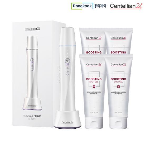 [센텔리안24][화이트에디션] 센텔리안24 마데카 프라임 인피니티 1대(화이트) + 샷젤 150ml 4개