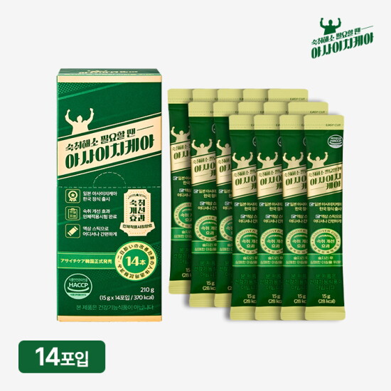 [아사이치케아]★일본 숙취해소제★ 아사이치케아 숙취해소제 1박스 (1박스: 15g x 14포)