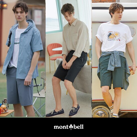 [몽벨(montbell)]♥ 몽벨 24SS 남성 썸머 밴딩 하프팬츠 3종