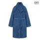 [우바](런칭가 168,000원) (25FW) 호주산 컬링 양모100 롱코트 + 머플러 SET