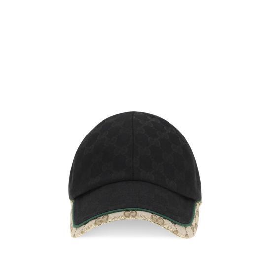 GUCCI 구찌 [해외] 26FW 구찌 GG 모노그램 캔버스 베이스볼 캡 GUA001I24HBK31079BB BLACK