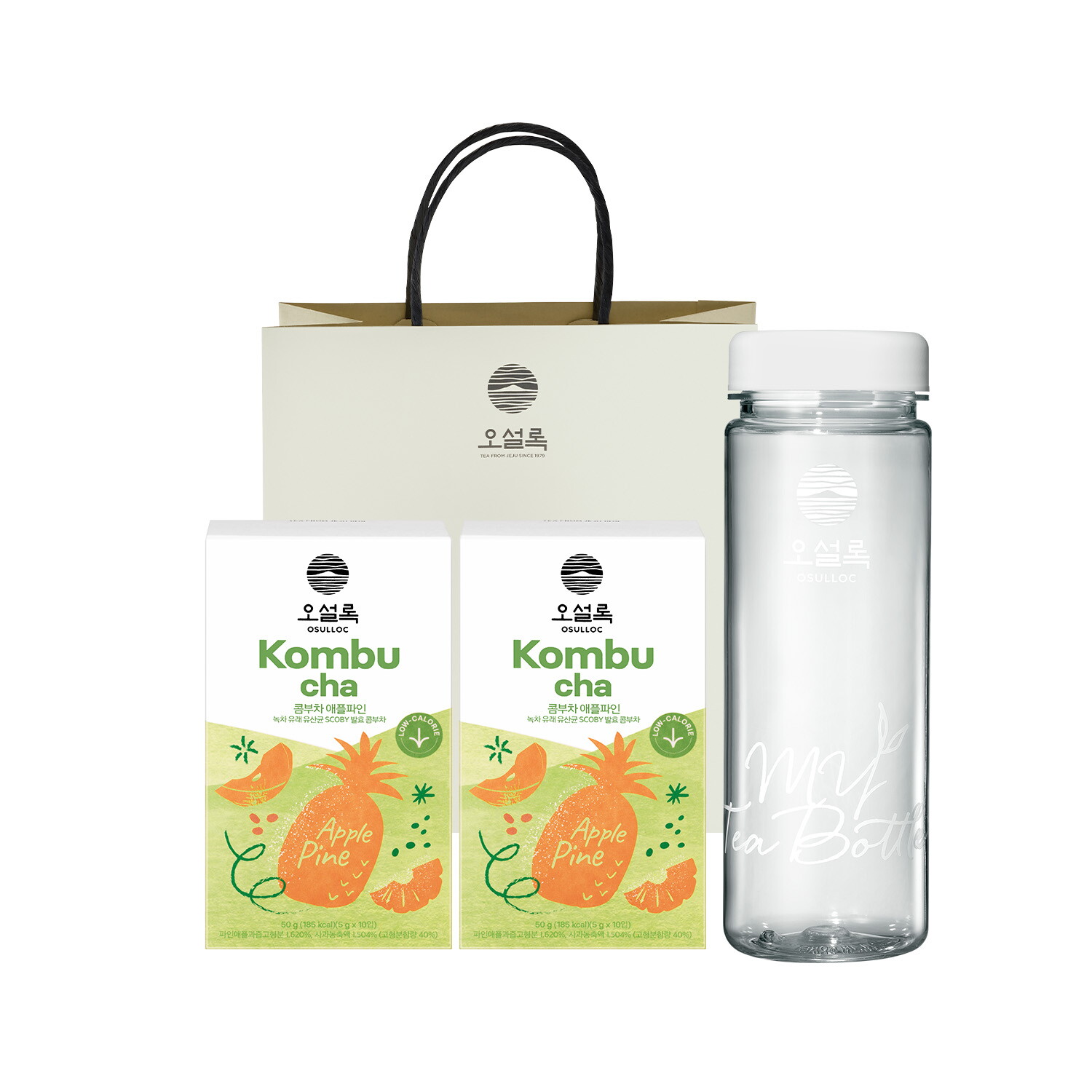 오설록 콤부차 패키지(애플파인+애플파인+물병)