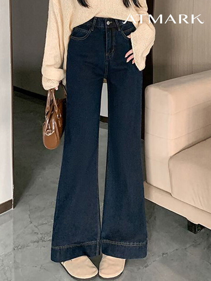 ㈜위즈원or협력업체 앳마크(ATMARK) [앳마크]ATMARK (77까지)기모플레부츠컷데님팬츠_AA59PT015G