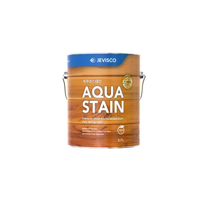 석진케이 페인트 제비스코 아쿠아스테인 306 갈색 3.7L 목재페인트 수성페인트