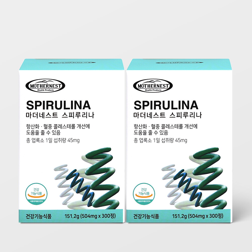 RBK Nutraceuticals Pty Ltd 마더네스트 (마더네스트) 스피루리나 300정 2박스 (2개월분)