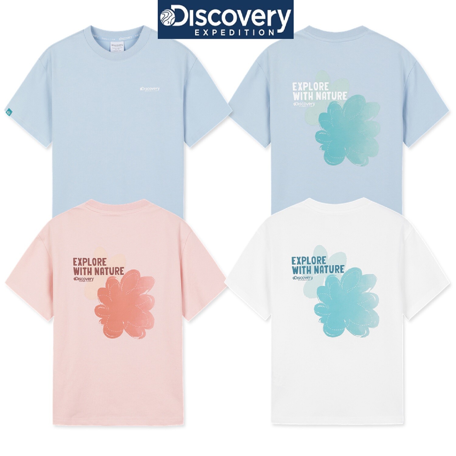 디스커버리키즈 DKRS76063 키즈 프레시벤트 네이처 그래픽 반팔티셔츠