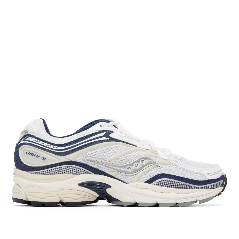 써코니 써코니 화이트 & 네이비 프로그리드 옴니 9 스니커즈 S70832-12 White/Navy