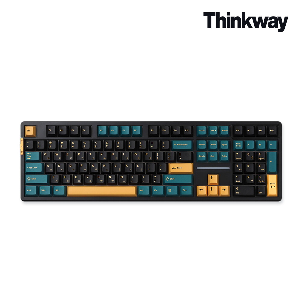 웨이코스 씽크웨이 씽크웨이 토체프 101 108키 기계식 유무선 키보드 코스모스블랙 포치드에그축