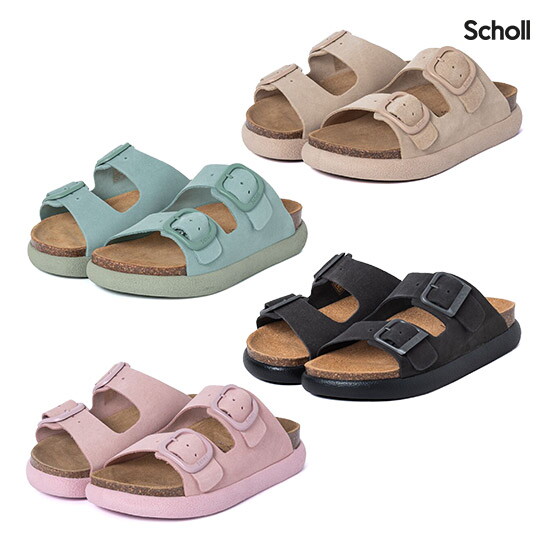 [숄][삼성물산 공식] (SCHOLL) 코르크 청키솔 투스트랩 샌들 (F305851048/F305851002/F305851180/F311341029)