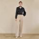 [누브][정상가 108000원][누브] Straight Semi Wide Pants - Beige