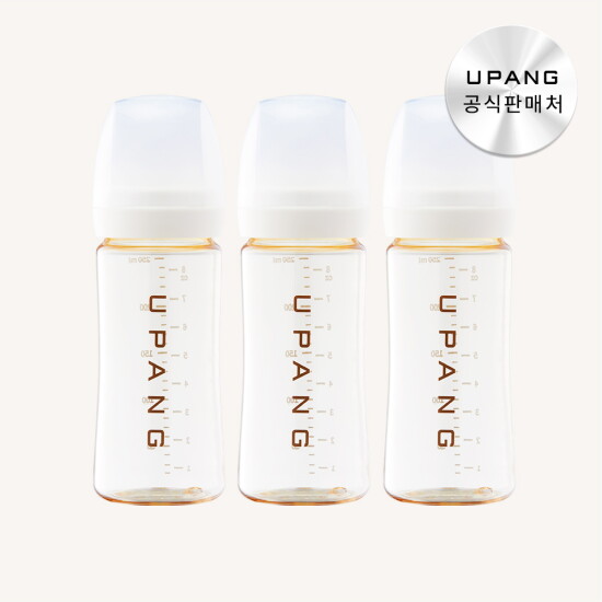 [유팡][유팡맘마] PPSU 젖병 노꼭지 250ml 3개입_라이트그레이