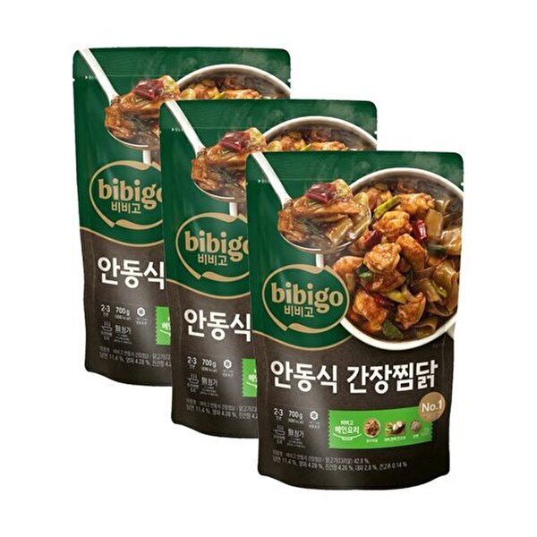 씨제이제일제당(하프) [하프클럽/CJ제일제당]비비고 안동식 간장찜닭700g x3개
