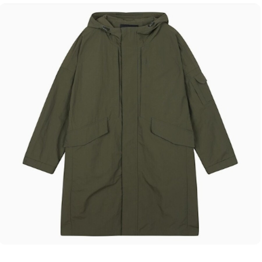 상세페이지 참조 BUCKROO [AK수원점] [버커루] 유니 나일론 루즈핏 중힙기장 야상점퍼 (B235JP040P)