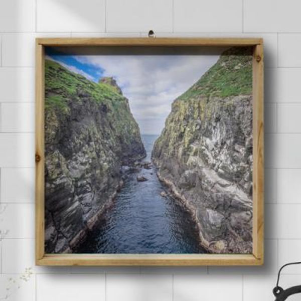 꾸밈 교보문고 꾸밈 ir710-우드프레임액자 미키네스섬풍경(중형)