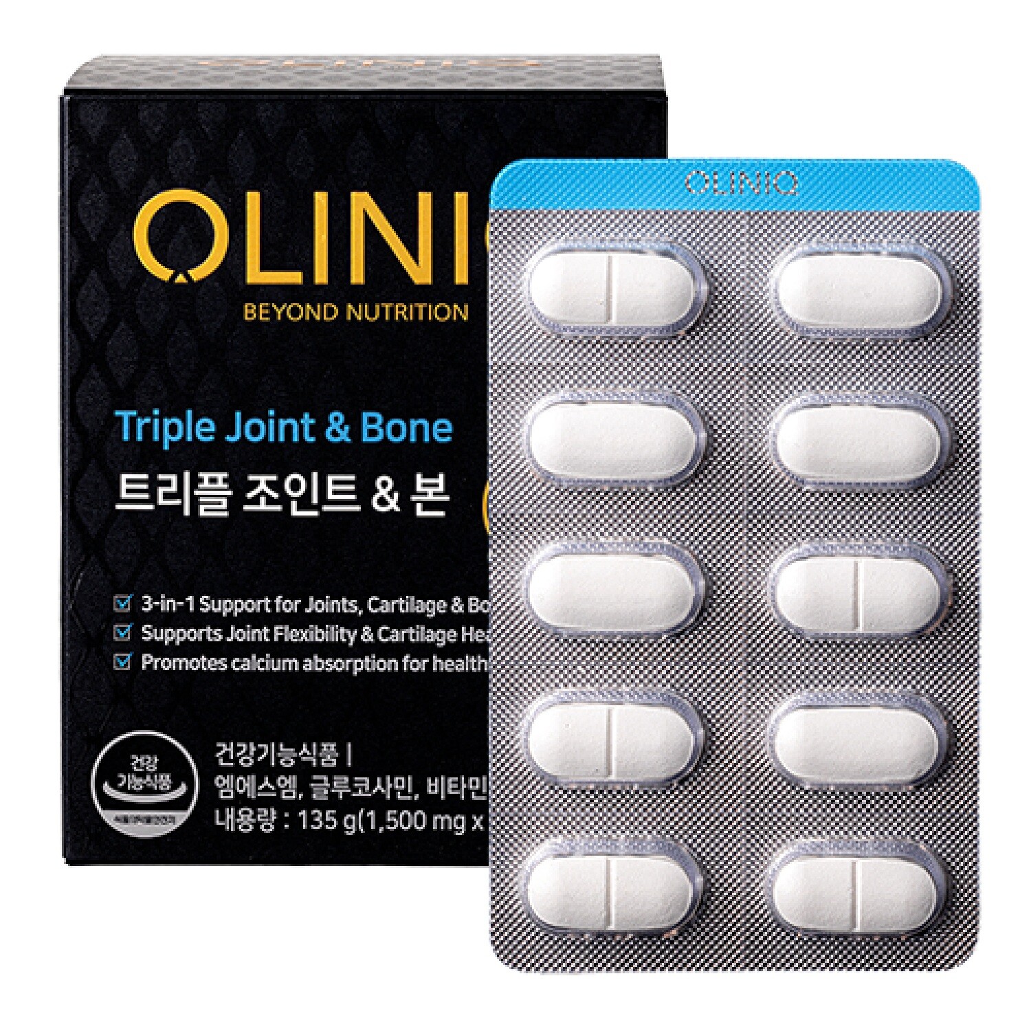 지엔씨 (OLINIQ) 트리플 조인트  본 (90정30일분/MSM글루코사민비타민D)