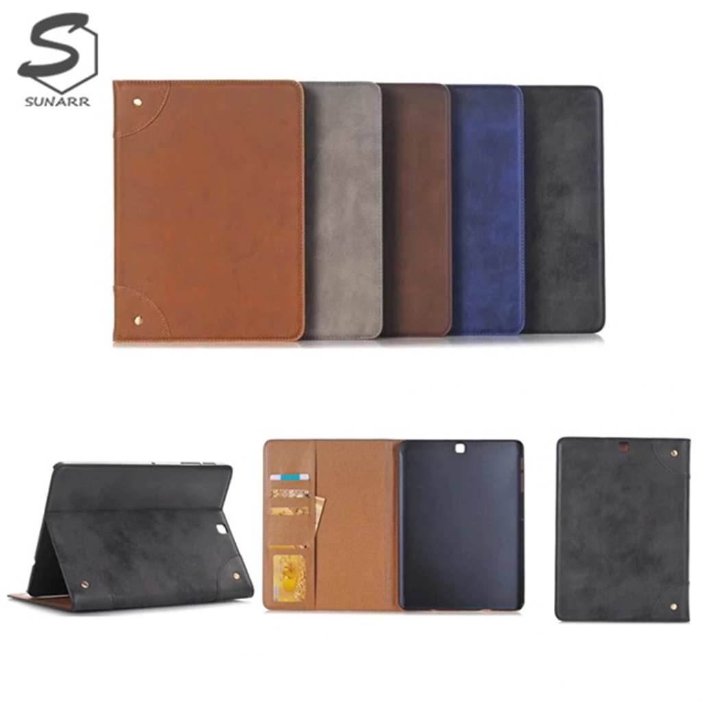 수나르 수나르 갤럭시탭S2 9.7 T810 T813 T815 T819 레트로 가죽 태블릿 케이스