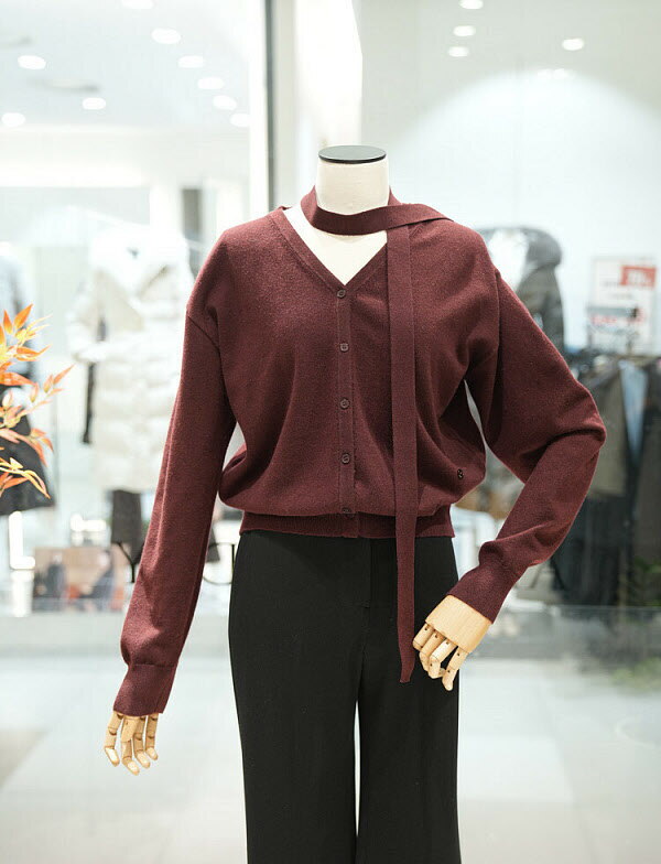 비씨비쥐 [BCBG][BCBG] 타이 니트 가디건 (A6S1K272) (P003758805)