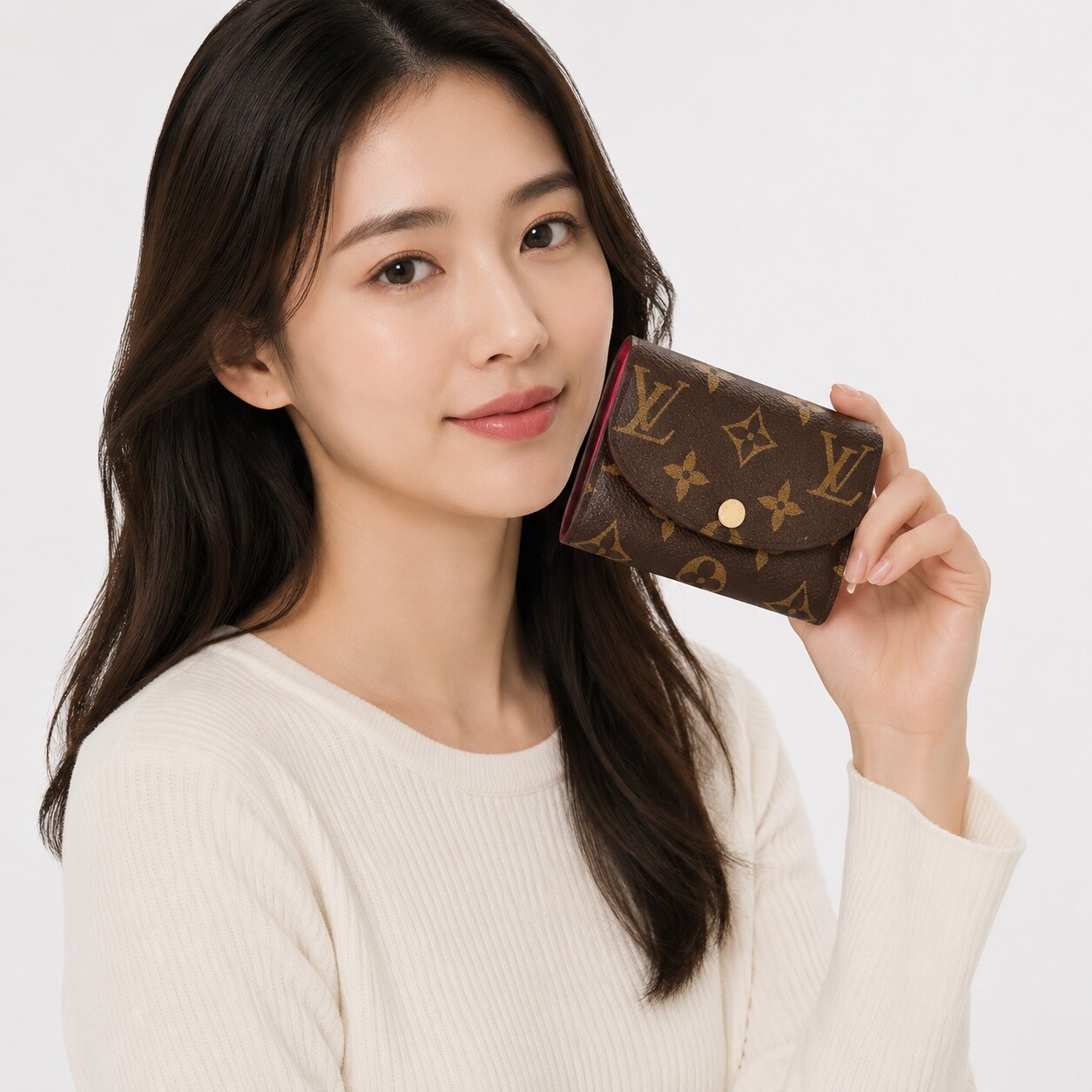 루이비통 루이비통 루이비통 지갑 로잘린코인 윌릿 푸시아 핑크 M41939