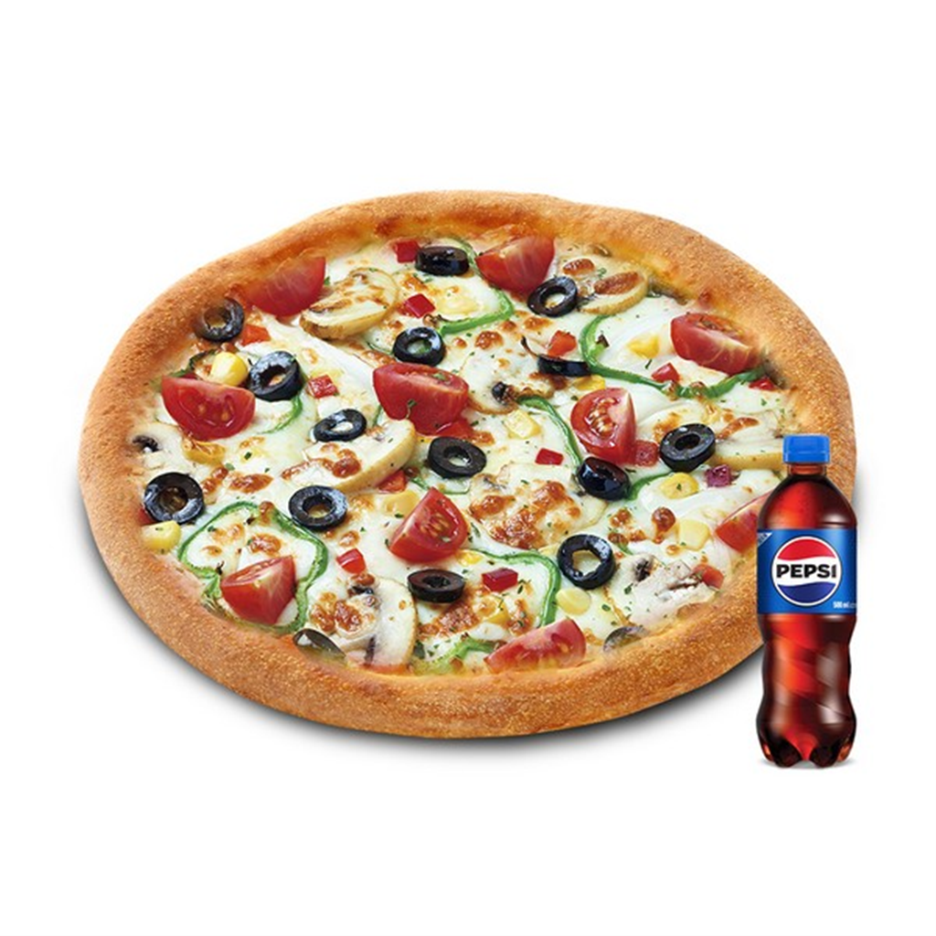 스마트콘 미스터피자 (미스터피자) 베지테리안M+콜라500ML