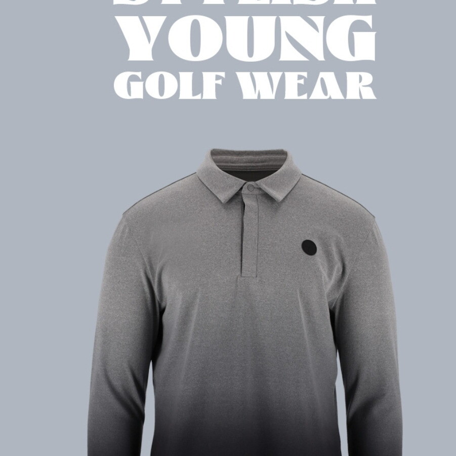 상세페이지 참조 엘르골프 [엘르골프]남성 그라데이션 프린트 티셔츠6I75281J