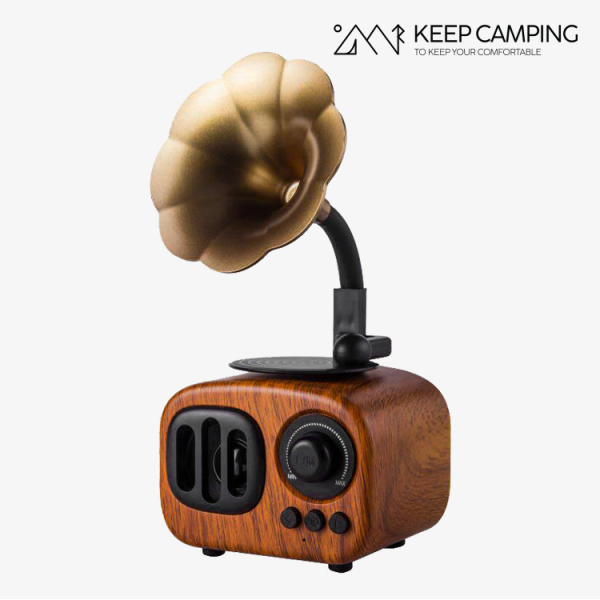 포유아이엔씨 협력업체 킵 [KEEP][KEEP] 엔틱 스타일 블루투스 스피커 감성 캠핑 차박 인테리어 소품