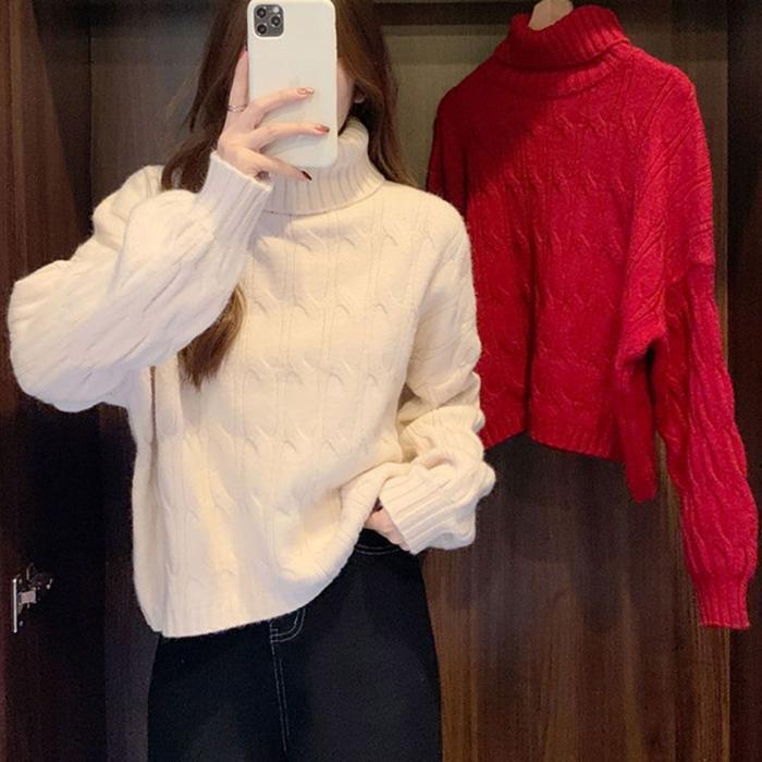 기타 [주식회사 브이와이][JHL70640_51IB]꽈배기 폴라넥 니트 루즈핏 신축성 겨울 (29883770A)