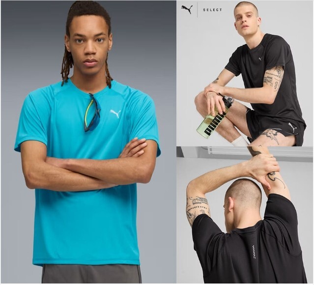 푸마(코리아) 남성 런 벨로시티 티셔츠 M RUN VELOCITY TEE (POLY) 527238 2종 택1