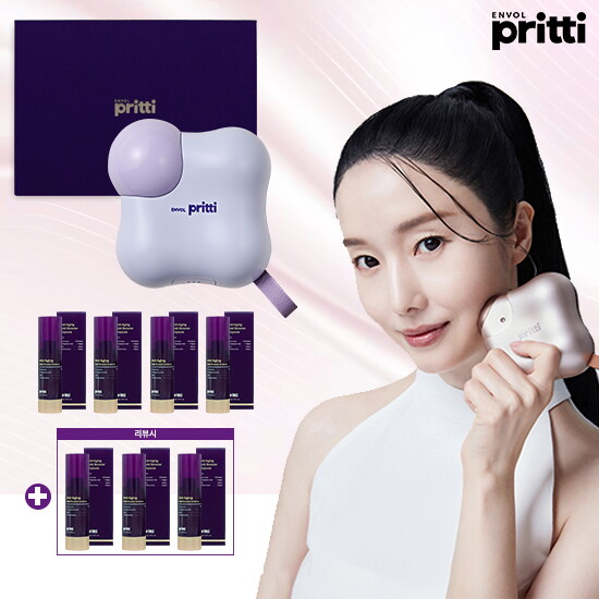 [앙블쁘리띠]★롯데단독★[라벤더]앙블쁘리띠 콜드 플라즈마 홈케어 뷰티 디바이스 1대 + 앰플 30ml*4병 + [리뷰시] 앰플 3병더!