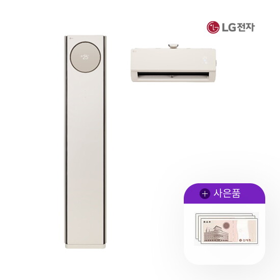 LG전자 [렌탈]LG전자 [렌탈] LG 휘센 오브제 타워에어컨 프리미엄 2in1 18+6평형 FQ18PDNBA2 월110000원 5년약정/60개월 의무사용