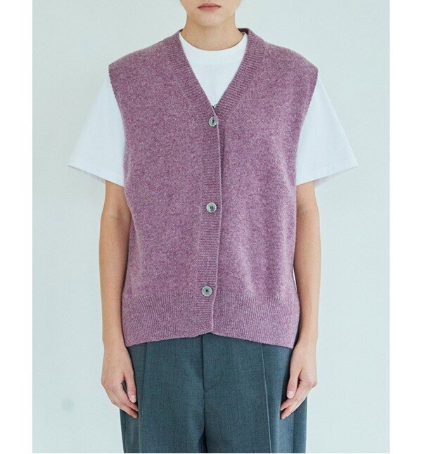 모먼 모먼 [모먼][MOMEN] Every Moment Knit Vest - Purple_XMCBVYZA41163