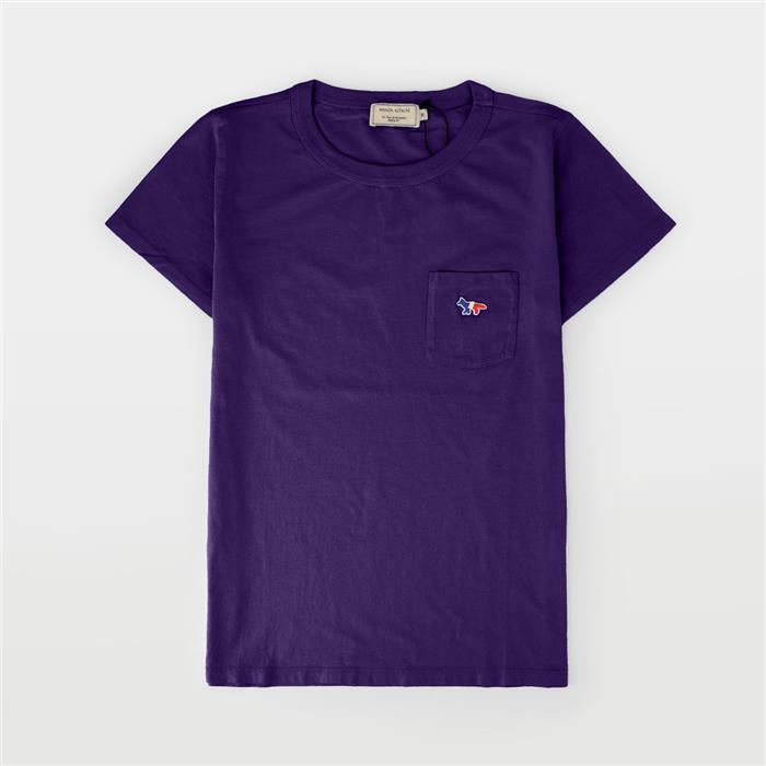 메종키츠네 ( Maison Kitsune ) 메죵키츠네 [리퍼브] 메종키츠네 트리컬러 폭스 패치 반팔 티셔츠 HW00117KJ0008 P550