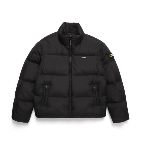 [내셔널지오그래픽 어패럴]내셔널지오그래픽 N244UDW910 레이만 숏기장 다운 점퍼 CARBON BLACK