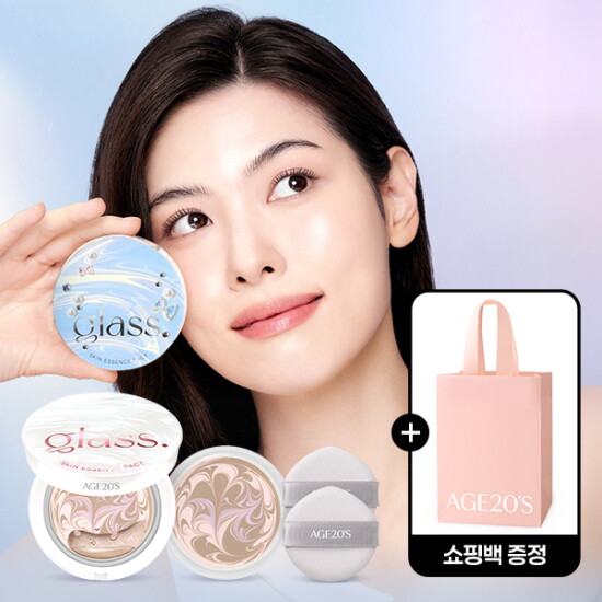 [에이지투웨니스][NEW] 에이지투웨니스 글래스 스킨 에센스 팩트 소프트 펄 글로우 에디션 본품+리필