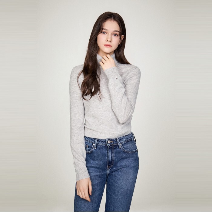 TOMMYHILFIGER 타미힐피거- [공식] [타미힐피거] 캐시미어 블렌드 롤넥 스웨터 (T22E9KTO090WT20IZ)
