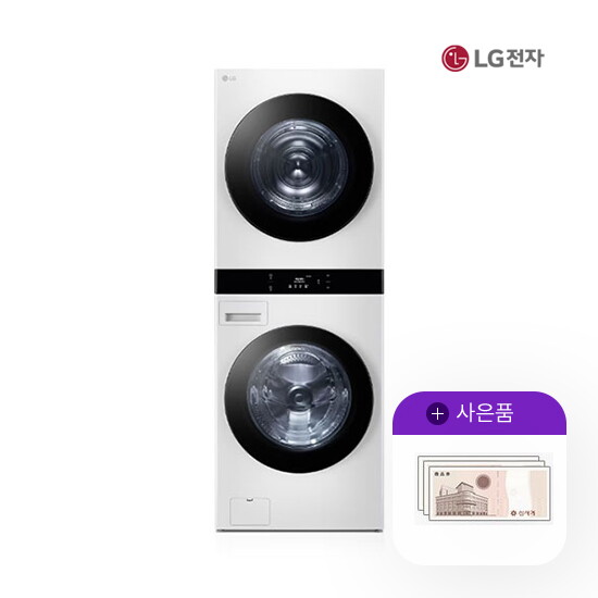 LG전자 [렌탈]LG전자 렌탈 LG 워시타워 엘지 세탁25kg 건조21kg 릴리화이트 WL21WDU 5년 109000/60개월 의무사용
